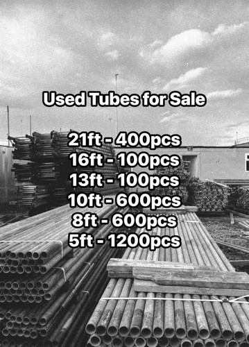Used scaffolding tubes all - used,