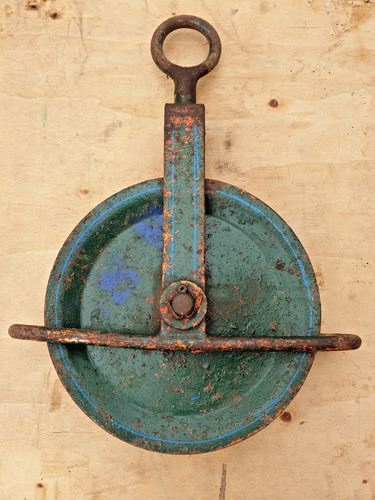 Scaffolding gin wheel pulley - wheel,