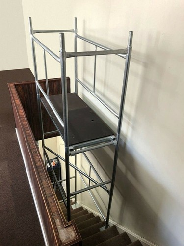 Stairwell scaffold tower - scaffold, 15'3"