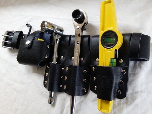 Scaffolding leather belt set - scaffolding,